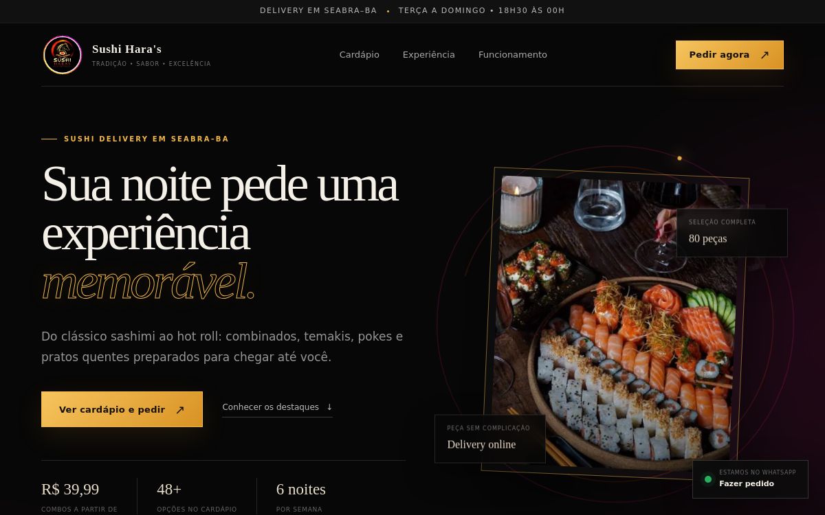Projeto Sushi Hara’s